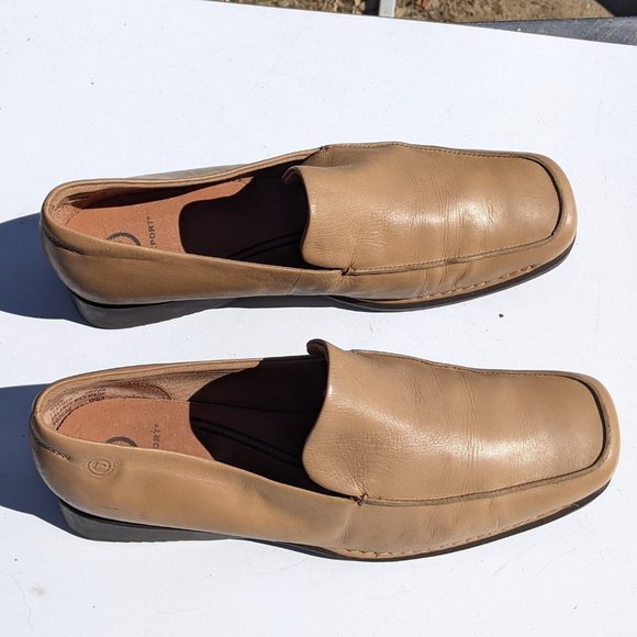 RockPort Tan leather loafers, slip on shoes 8.5W - Picture 2 of 11